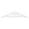 Ekena Millwork Pitch Wagon Wheel Architectural Grade PVC Gable Pediment, 36"W x 7 1/2"H x 1"P (5/12) GPP036X008X100WAG - alternate 3
